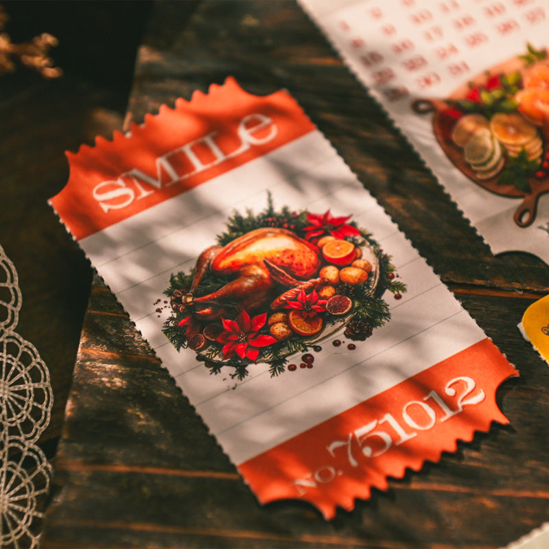 Whimsical Christmas Rub-on Stickers