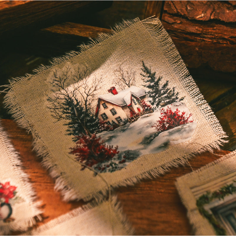 Retro Christmas Rub-on Stickers