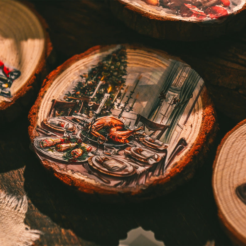 Whimsical Christmas Rub-on Stickers