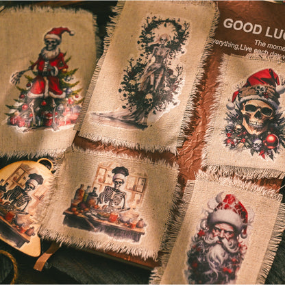 Dark Christmas Rub-on Stickers
