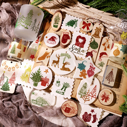 Christmas illustration Transfer Stickers