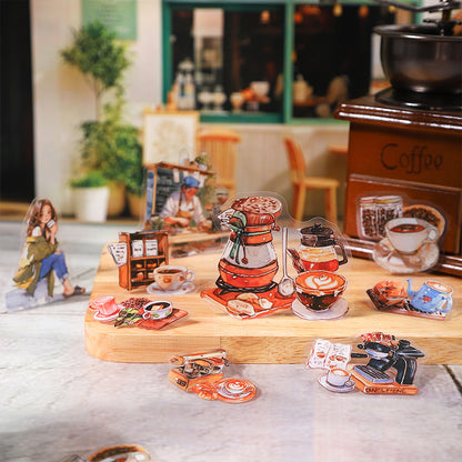 Her Coffee Memories Stickers