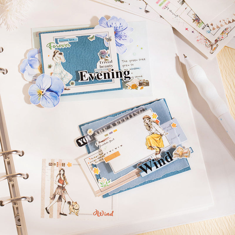 Girl Chasing Light Memo Pad