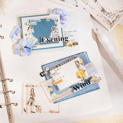 Girl Chasing Light Memo Pad