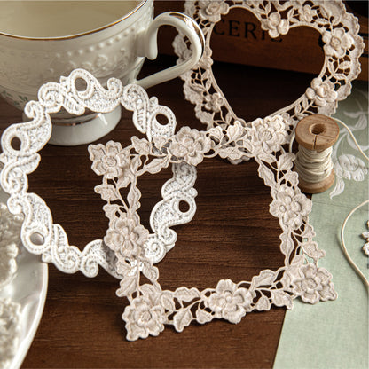 Crochet Floral Letter Frame Papers