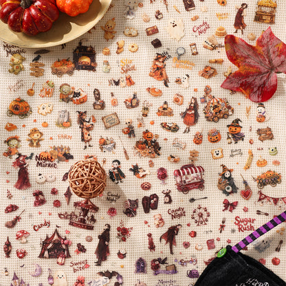 Halloween Rose Banquet Stickers