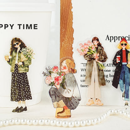 Wind Meets Flowers Stickers