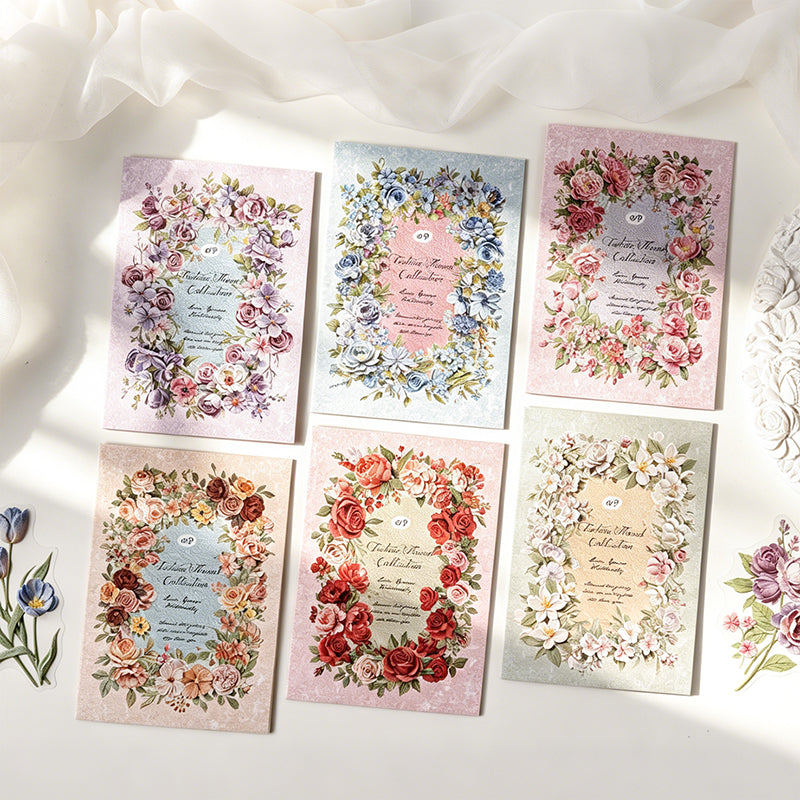 Texture Flower Collection Stickers