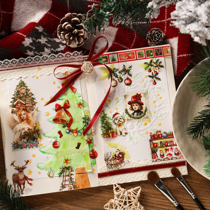 Christmas Winter Tales embossed Papers