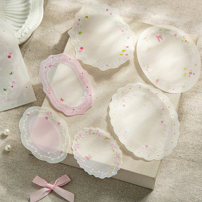 Floral Vellum Frame Stickers