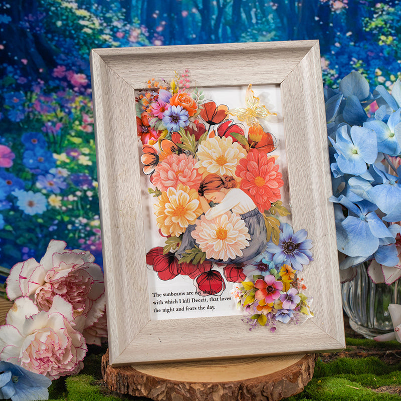 Embrace the beauty of flowers sticker