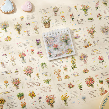 Flowers and Life Poetry Sticker Book