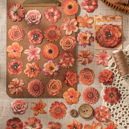 Woven Floral Omnia Stickers