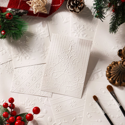 Christmas Winter Tales embossed Papers