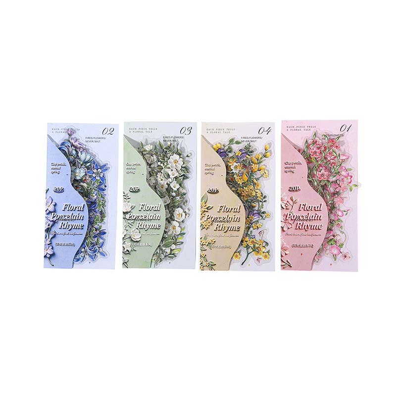 Floral Porcelain Elegance Stickers