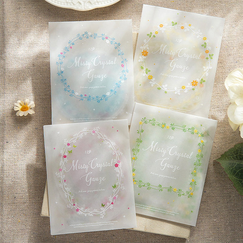 Floral Vellum Frame Stickers