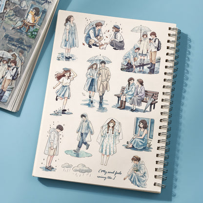 Listening to Rain and Snow Sticker Book