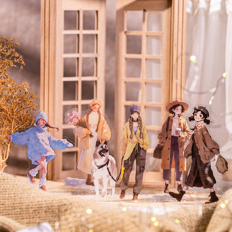 Warm Winter Whispers Stickers