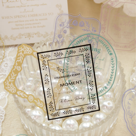 Vintage Typography Frame Stickers