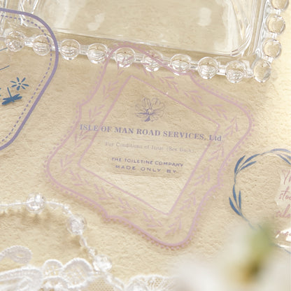 Vintage Typography Frame Stickers