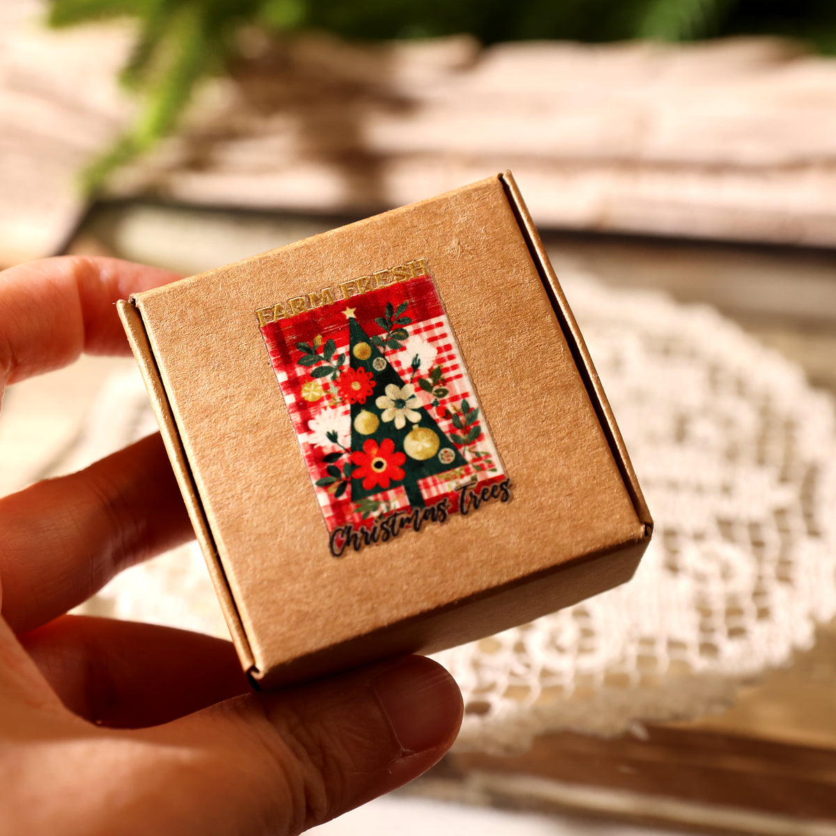 Vintage Christmas Gold Transfer Stickers