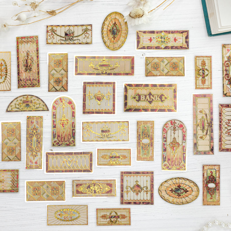Vintage Window View Stickers