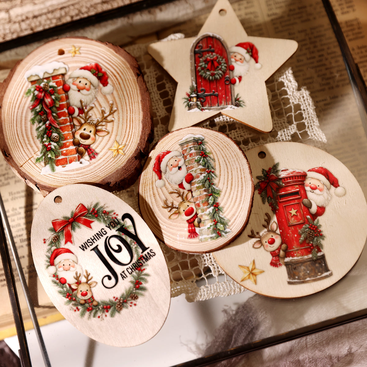 Christmas Santa Claus Transfer Stickers