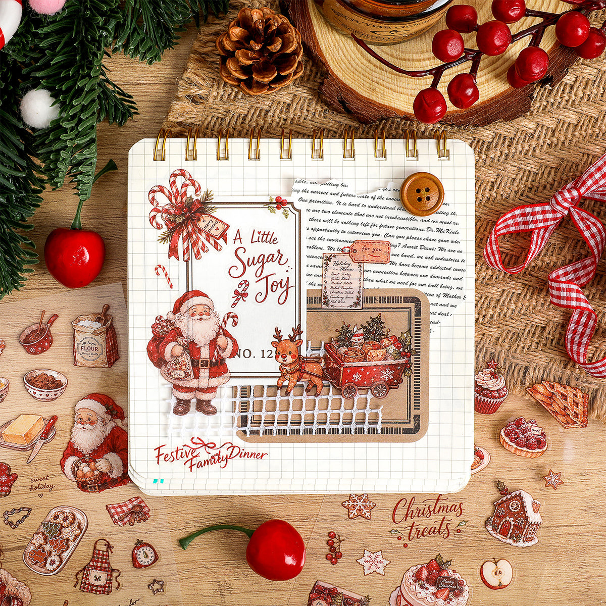 Fairy Tale Christmas Day Stickers