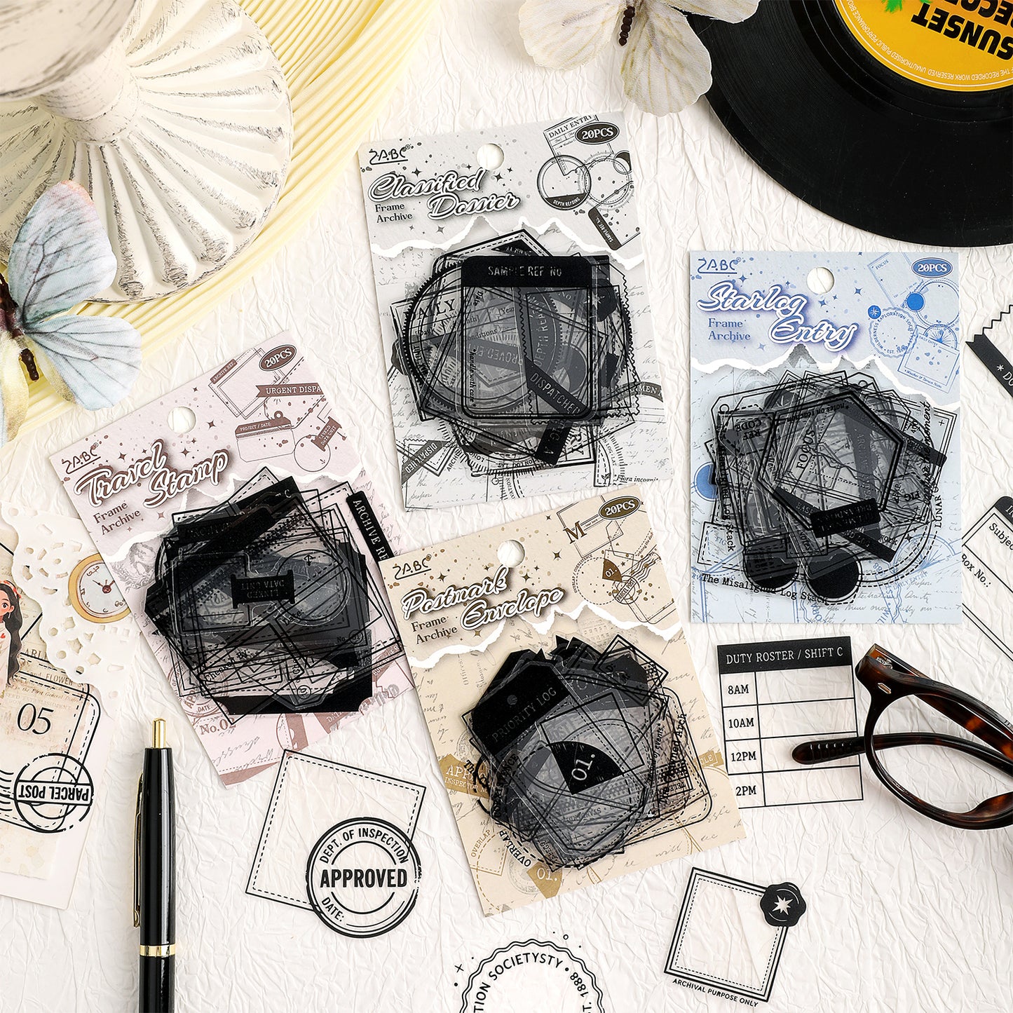 Archive Frame Words Stickers