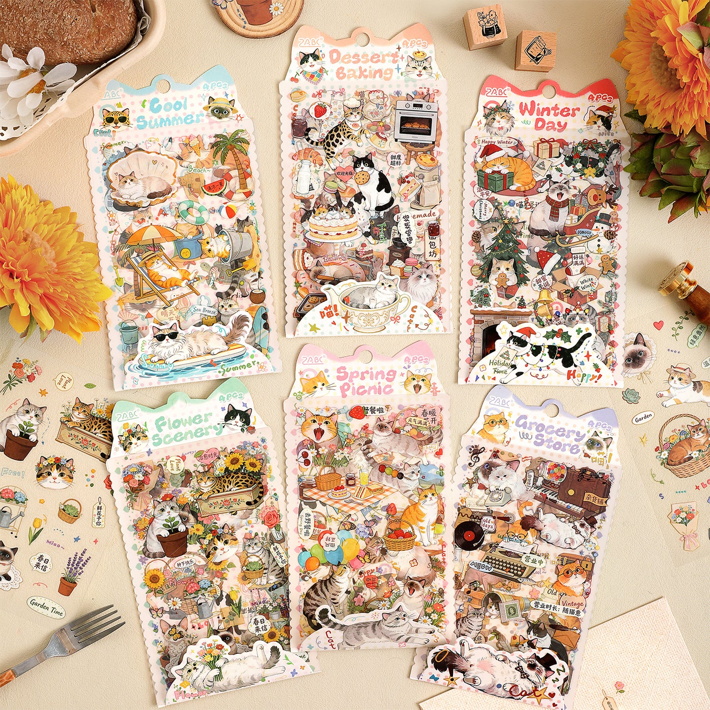 Cute Kitten Stickers