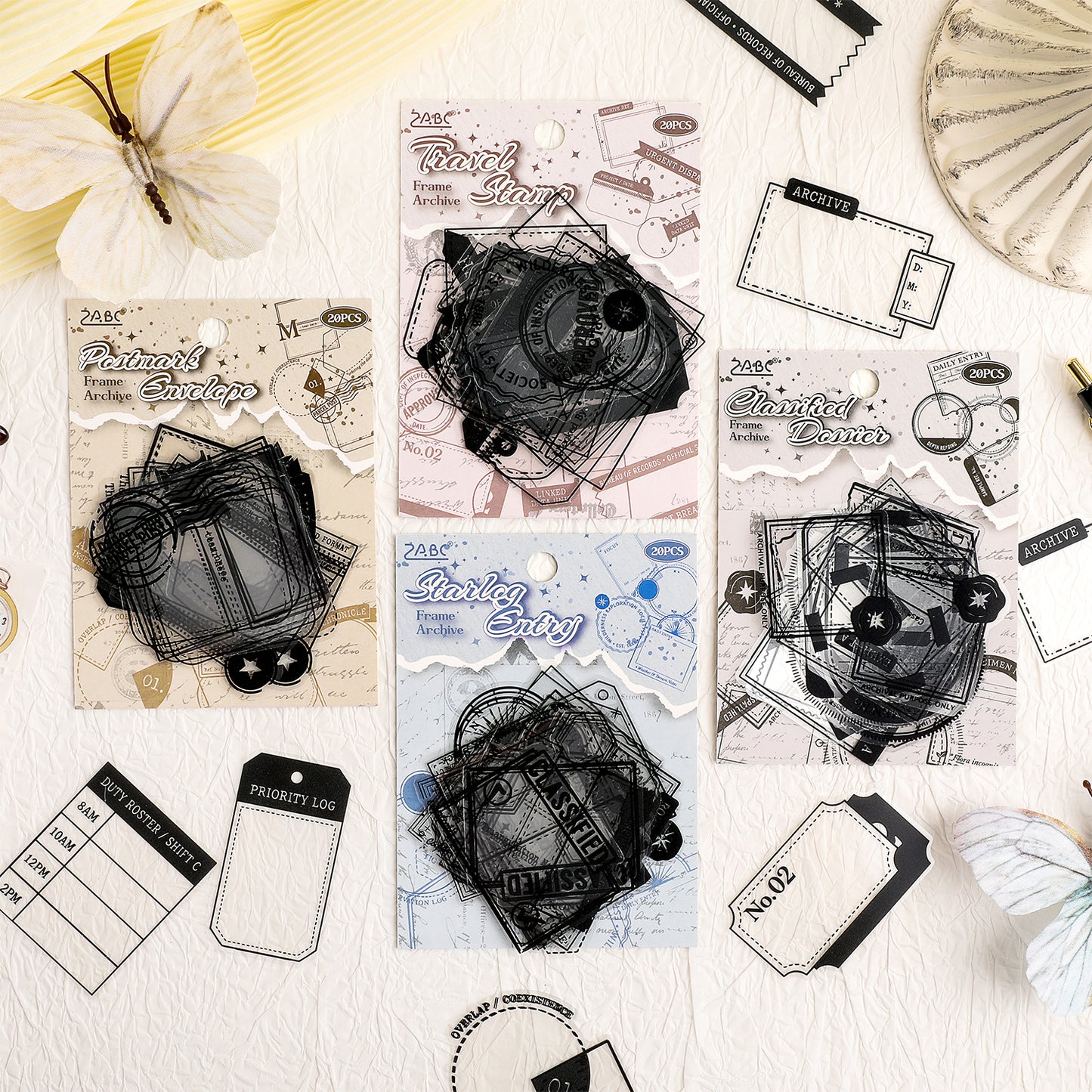Archive Frame Words Stickers