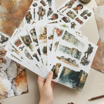 Ruin Fragments Sticker Book