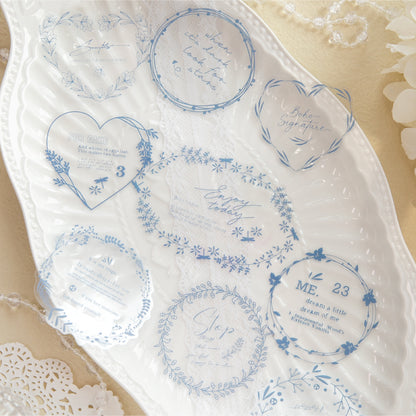 Vintage Typography Frame Stickers