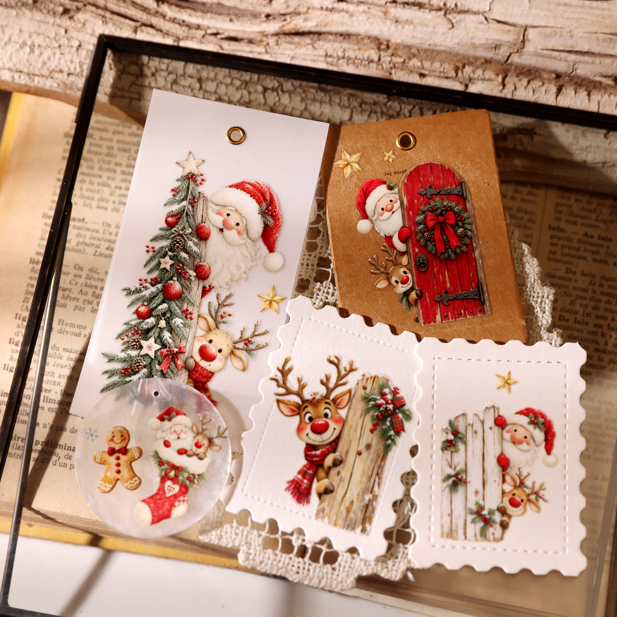 Christmas Santa Claus Transfer Stickers