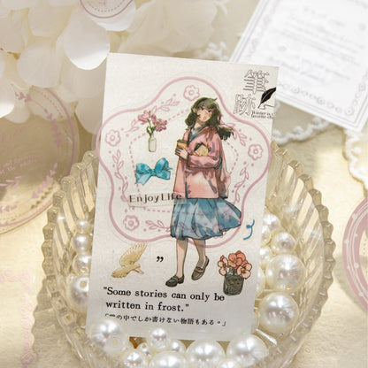 Vintage Typography Frame Stickers