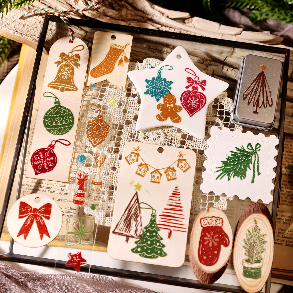 Christmas illustration Transfer Stickers