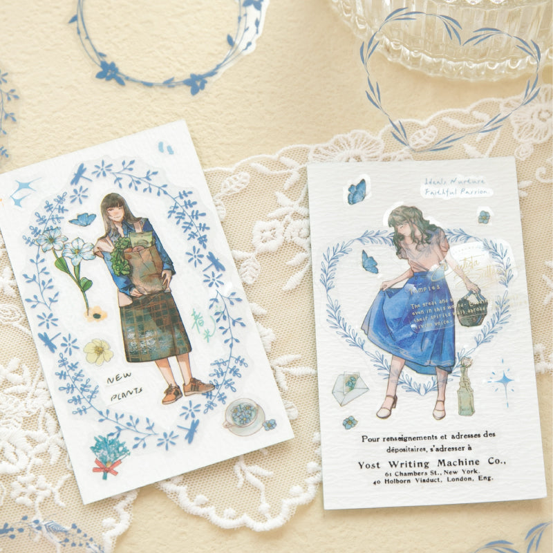 Vintage Typography Frame Stickers