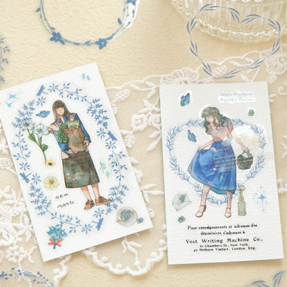 Vintage Typography Frame Stickers