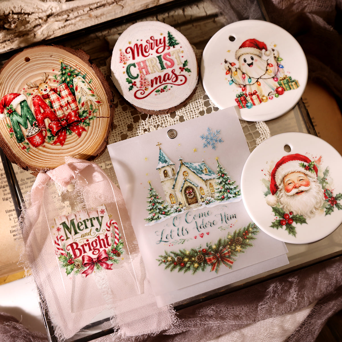 Christmas Prelude Transfer Stickers