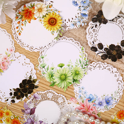 Lace Floral Stickers