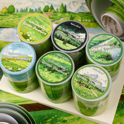 Wandering Green Pasture Washi Tape