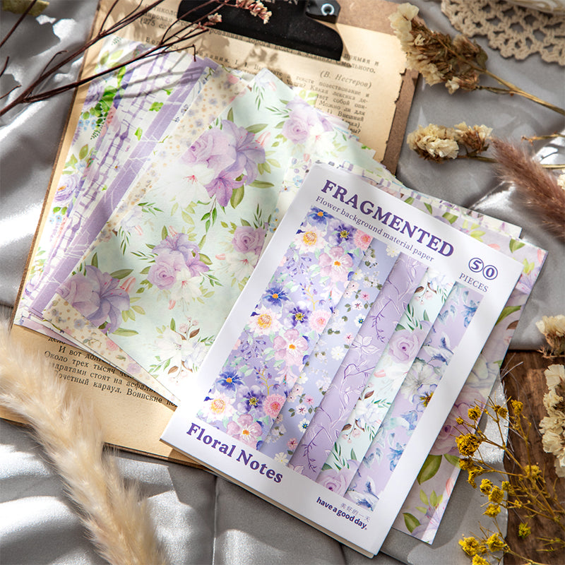 Floral Notes Papers – Doodle Diarys
