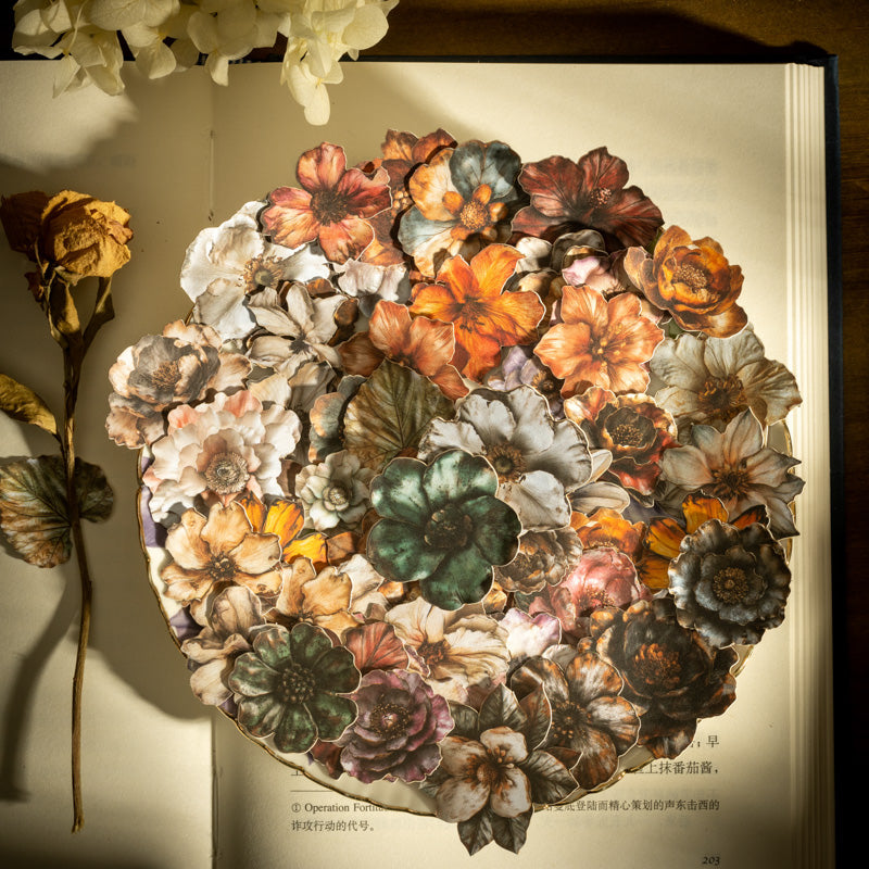 Kingdom of Flowers Hard Card Stickers 100pcs