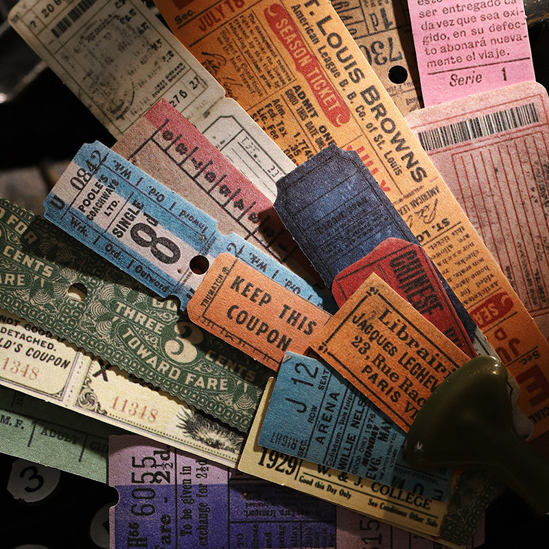 Antique Ticket Office Stickers