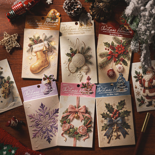 Christmas Adventure Embossed Papers