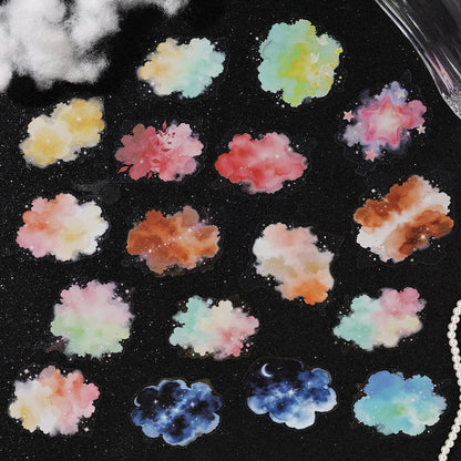Watercolor Cloud Wash Stickers