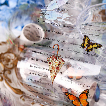 Butterfly English Ephemera Tape