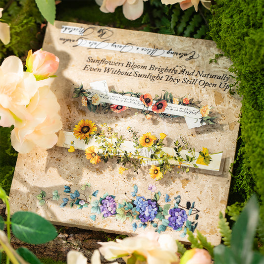 Floral Vine Stripe Stickers