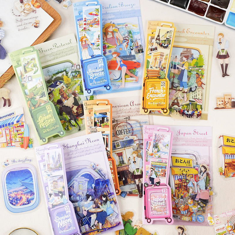 Travel Through Time Stickers