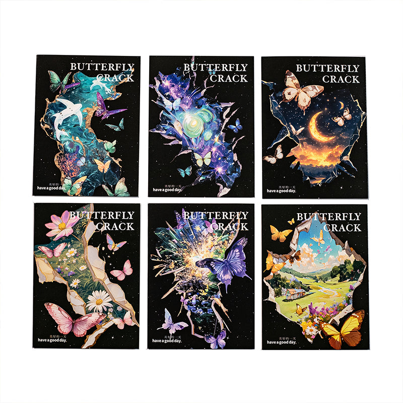 Butterfly Crack Stickers